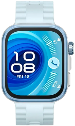 Huawei Watch Fit 4 Pro - Smartwatch - Saffierglas Titanium - Zilver Blauw