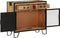 vidaXL - Dressoir - 80x31x71 - cm - massief - ruw - mangohout