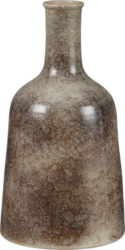 Mica Decorations Oliver Fles Vaas - H35 x Ø22 cm - Terracotta - Bruin