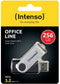 Intenso Office Line - USB-stick 256GB - USB 3.2 Gen 1 - Zilver
