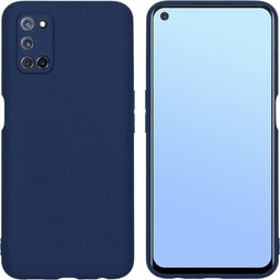 iMoshion Hoesje Geschikt voor Oppo A92 / A72 / A52 Hoesje Siliconen - iMoshion Color Backcover - Donkerblauw