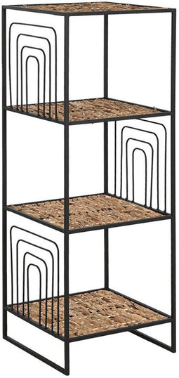 Planken Home ESPRIT Zwart Metaal Vezel 35 x 35 x 98 cm