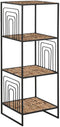 Planken Home ESPRIT Zwart Metaal Vezel 35 x 35 x 98 cm