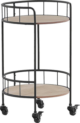 Beliani HIKO - Keukentrolley - Zwart - Metaal