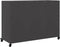 vidaXL - Dressoir - 100,5x39x72 - cm - staal - zwart