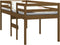 vidaXL - Hoogslaper - massief - grenenhout - honingbruin - 90x190 - cm
