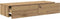 vidaXL - Wandschap - met - lades - 100x36x19 - cm - bewerkt - hout - artisanaal - eiken