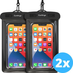 Waterdichte telefoonhoesjes - Set van 2 stuks - Inclusief veiligheidsband - Geschikt voor alle formaten (2 stuks)