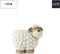 J-Line figuur Schaap - polyresin - wit/grijs - small