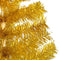 vidaXL - Kunstkerstboom - met - standaard - 120 - cm - PET - goudkleurig