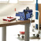 tectake® Parallelle Bankschroef 165 mm - 360° Draaibaar - Vervangbare Klembekken - Gietijzer