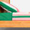 Set beddengoed Benetton Groen Roze Appel 4 Onderdelen