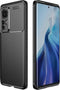 iMoshion Hoesje Geschikt voor Xiaomi 12 / 12X Hoesje Siliconen - iMoshion Carbon Softcase Backcover - Zwart