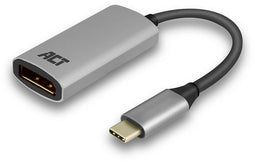 ACT AC7030 - USB-C naar DisplayPort Adapter - 4K @ 60Hz - Grijs/Zwart