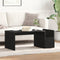 vidaXL - Salontafel - Zwart - Eikenhout - 90x45x35 - cm - Gelaagd - Hout