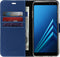 Accezz Samsung Galaxy A8 (2018) - Wallet Softcase Bookcase - 3 Pashouders - Donkerblauw