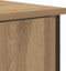 vidaXL - Zijtafel - Artisan - Eiken - 70x30x80 - cm - Gebonden - Hout - en - Staal