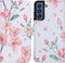 imoshion Hoesje Geschikt voor Samsung Galaxy S21 FE Hoesje Met Pasjeshouder - imoshion Design Softcase Bookcase - Wit / Roze / Blossom Watercolor White