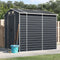 vidaXL - Tuinschuur - 191x215x198 - cm - gegalvaniseerd - staal - antracietkleurig