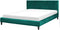 FITOU - Tweepersoonsbed - Donkergroen - 160 x 200 cm - Fluweel