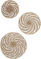 Must Living Wandpaneel Whirl Wit - Set van 3