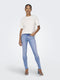 ONLY ONLBLUSH LIFE MID SK AK RAW REA4347 Dames Jeans - Skinny ankle - Geruwde randen - Maat W26 X L34