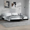vidaXL - Bedframe - zonder - matras - 180x200 - cm - spaanplaat - zwart