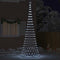 LED Kerstboom met 450 LED Koudwit 138.5 x 138.5 x 399 cm Metaal