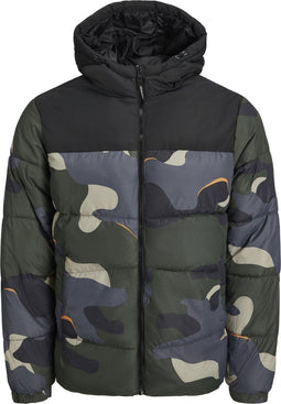 JACK&JONES JJCHILI PUFFER HOOD - Heren Jas - Maat M - Nylon