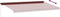 vidaXL - Luifel - handmatig - uittrekbaar - 600x300 - cm - bordeauxrood