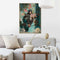 Orangewallz Monkey Break Blue - Wanddecoratie MDF-hout - Opvallend design - Blauw - 70 x 50 cm