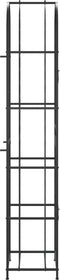 vidaXL - Wijnrek - voor - 73 - flessen - 45x36x200 - cm - smeedijzer - zwart