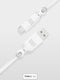 Just Green - USB A naar USB C recyclebare kabel 1,2 m 3A - Wit