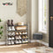 Woltu SR0024cm5 - Schoenenrek - 5 Lagen - 79x75x18,5cm - Grijs/Crème