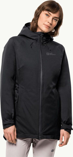 Jack Wolfskin STIRNBERG INS JKT - Outdoorjas Dames - TEXAPORE PRO STRETCH - Kleur: black (2022)