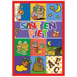 10 sint wenskaart met envelop D4333-127