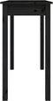 vidaXL - Wandtafel - 110x40x75 - cm - massief - grenenhout - zwart