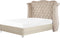AYETTE - Tweepersoonsbed - Beige - 140 x 200 cm - Fluweel