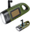 Travelhawk Opwindbare Zaklamp - Led Knijpkat - Dynamo en Zonne-energie Oplaadbaar - Waterdicht IPX4