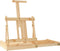 Tafelezel met lade 41,5x37x12 cm massief grenenhout