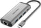 Vention CNDHB - USB C Hub - HDMI USB 3.0 Ethernet TF SD PD Oplaad 4K Ultra-HD ondersteuning