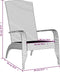 vidaXL - Tuinstoel - Adirondack - poly - rattan - grijs