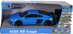 Radiografisch bestuurbare auto audi 1:14 2.4g r8 coupé blauw.