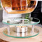 Theepot rechaud - warmhoudplaat - glas - D12 x H4 cm