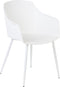 FONDA - Eetkamerstoel - Wit - Synthetisch materiaal