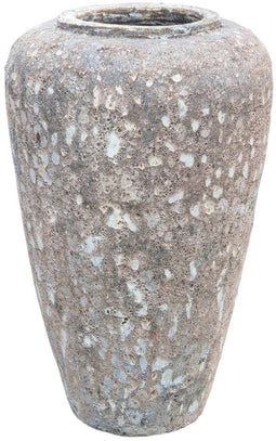 PTMD Jossilyn Cream Round Ceramic Pot Rough Finish High