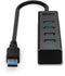 Lindy 43325 - USB-C Multiport Hub - 4x USB 3.2 Gen 1 - Grijs