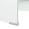 vidaXL - Tv-meubel/monitorverhoger - 40x25x11 - cm - glas - groen - groen