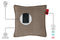 Feel Home Verwarmend Kussen - 3 Warmteniveaus - Taupe Ribbels 45x45cm - met 10000mAh Powerbank