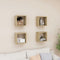 vidaXL - Wandschappen - kubus - 4 - st - 26x15x26 - cm - sonoma - eikenkleurig